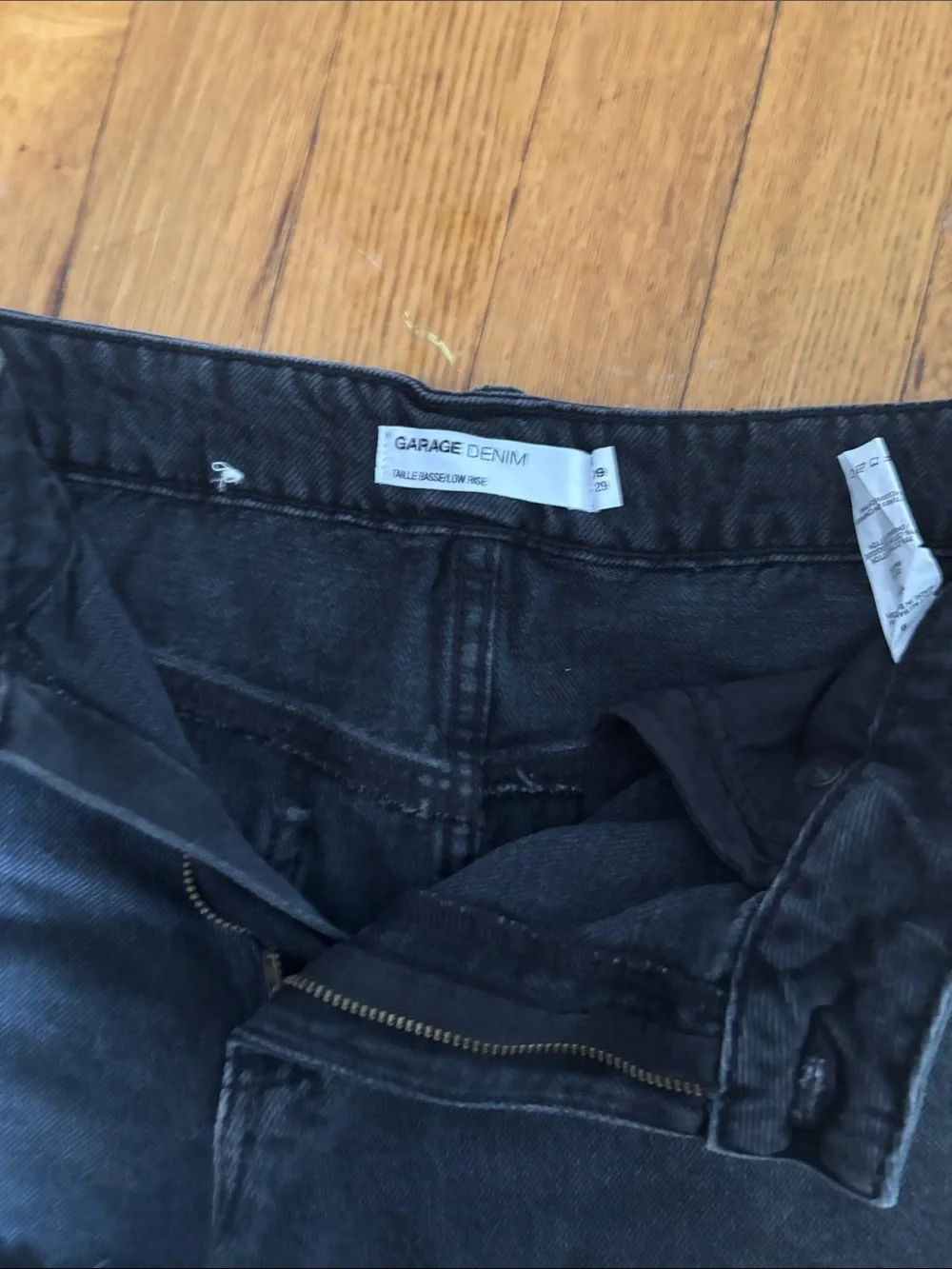 Garage Black Distressed Denim Cutoff Shorts